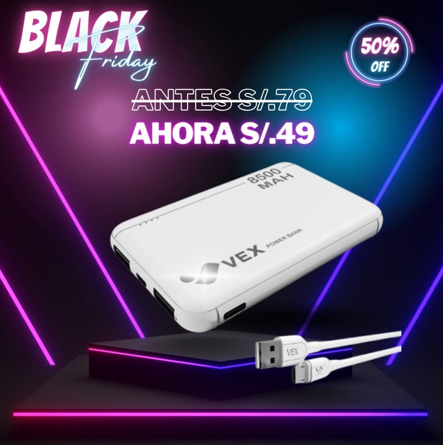 BANCO DE BATERIA PORTATIL VEX 8500mah